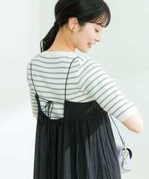 URBAN RESEARCH | コンパクトリブ5分袖ニット(ニット/セーター)