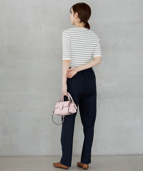 URBAN RESEARCH（アーバンリサーチ）の「コンパクトリブ5分袖ニット（ニット/セーター・レディース・ベージュ系その他/ブルー/ネイビー/その他1・FREE）」の18枚目の写真