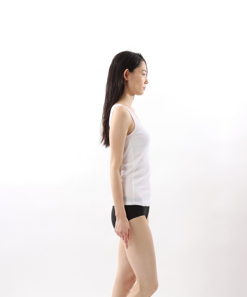 HANES(ヘインズ)の「【Hanes/ヘインズ】レディース タンクトップ(タンクトップ・レディース・ホワイト/ブラック・MEDIUM/LARGE)」の19枚目の写真