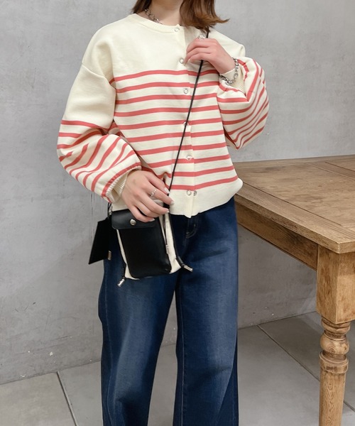 cache cache(カシュ カシュ)の「cachecache(カシュカシュ)スマホ雑材ミニショルダー(ショルダーバッグ・レディース・ブラック/ベージュ/グリーン・FREE)」の10枚目の写真