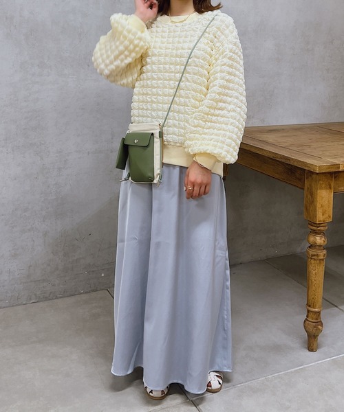 cache cache(カシュ カシュ)の「cachecache(カシュカシュ)スマホ雑材ミニショルダー(ショルダーバッグ・レディース・ブラック/ベージュ/グリーン・FREE)」の21枚目の写真