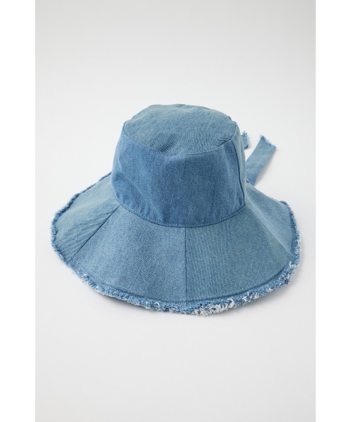 MOUSSY(マウジー)の「PATCHWORK DENIM ハット(ハット・レディース・ブルー・FREE)」の2枚目の写真