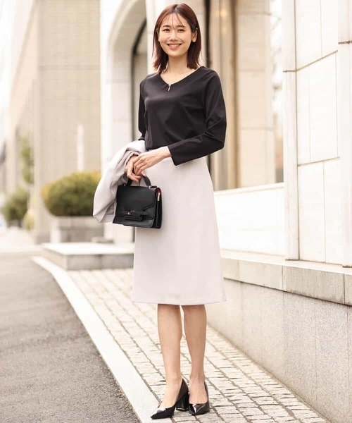 セール】[セットアップ対応]ストレッチタイトスカート/洗える