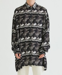 KIDILL キディル Eri Wakiyamaアート 長袖シャツ 黒 46 新入荷】KIDILL キディル メンズ 長袖カットソー ロンT 刺繍 黒