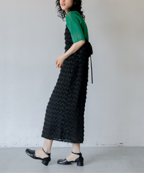 VACANCY（ヴァカンシー）の「フリンジコルセットキャミワンピース（ワンピース・レディース・グリーン/ブラック・FREE）」の18枚目の写真