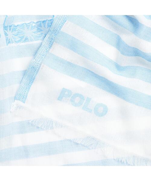 POLO RALPH LAUREN(ポロ ラルフ ローレン)の「ジオモチーフ ストライプド オブロング スカーフ(ストール/ショール・レディース・ブルー・ONE)」の3枚目の写真