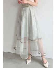 RESEXXY | チュールフレアベルトデザインスカート(スカート)