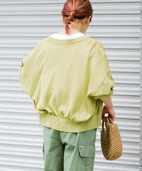 ITEMS URBANRESEARCH（アイテムズ アーバンリサーチ）の「シアークルーネックカーディガン（カーディガン/ボレロ・レディース・グリーン系その他/グレー系その他/ブラック/ブルー系その他・FREE）」の11枚目の写真