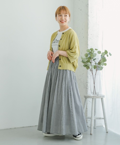 ITEMS URBANRESEARCH（アイテムズ アーバンリサーチ）の「シアークルーネックカーディガン（カーディガン/ボレロ・レディース・グリーン系その他/グレー系その他/ブラック/ブルー系その他・FREE）」の19枚目の写真