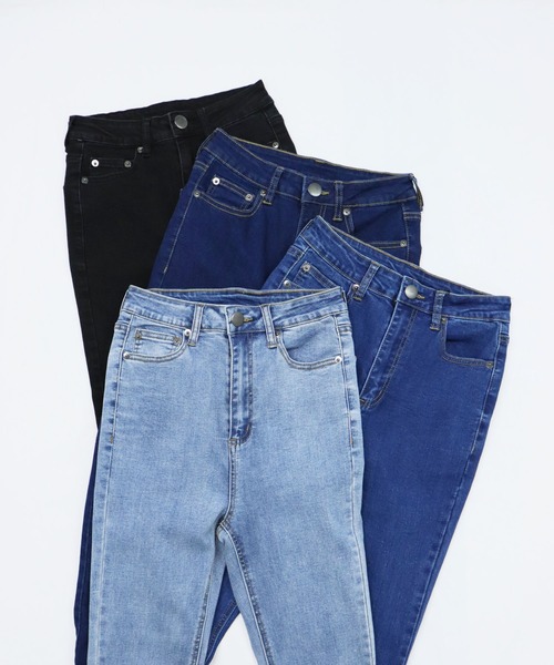 attiree(アティレー)の「【XS~Lサイズ展開】ストレッチデニム スキニーパンツ(デニムパンツ・レディース・インディゴブルー/ライトブルー/ブラック/ブルー・X-SMALL/SMALL/MEDIUM/LARGE)」の5枚目の写真