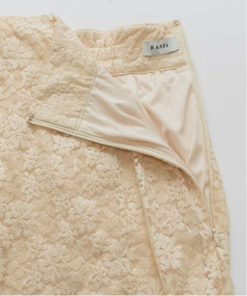 RANDA(ランダ)の「マーメイドレーススカート(スカート・レディース・ブラック/ベージュ・0/1)」の18枚目の写真