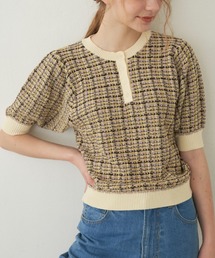 idem | 【ZOZOTOWN限定】 mix color polo knit/半袖ニットTOPS(ニット/セーター)