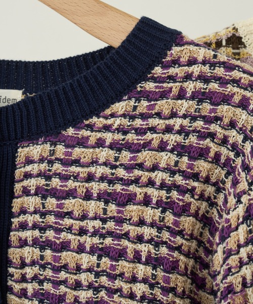 idem（イデム）の「【ZOZOTOWN限定】 mix color polo knit/半袖ニットTOPS（ニット/セーター・レディース・アイボリー/ネイビー・FREE）」の17枚目の写真