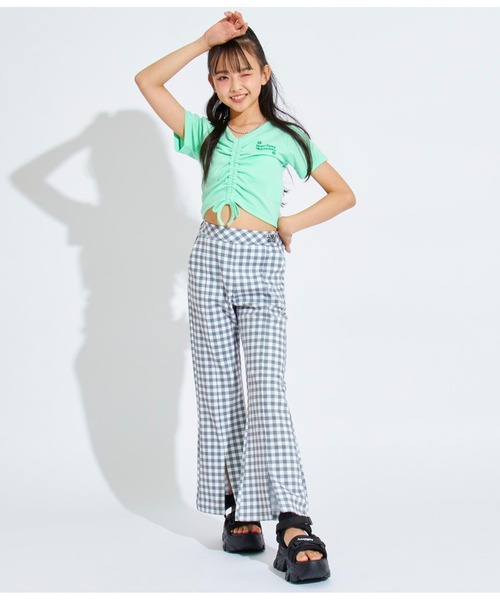 ANAP GｉRL（アナップガール）の「セミフレアパンツ（その他パンツ・キッズ・ブラック/オフホワイト/ブラック×ホワイト・S/XS/M）」の11枚目の写真