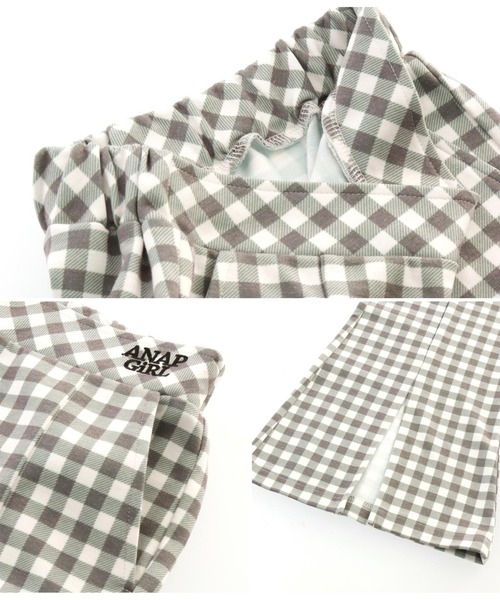 ANAP GｉRL（アナップガール）の「セミフレアパンツ（その他パンツ・キッズ・ブラック/オフホワイト/ブラック×ホワイト・S/XS/M）」の8枚目の写真