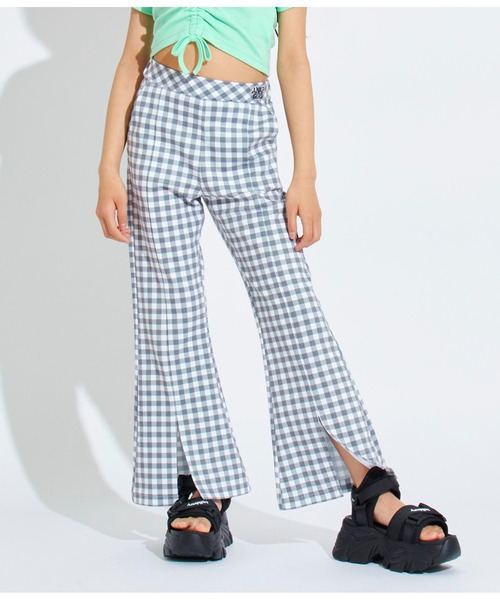 ANAP GｉRL（アナップガール）の「セミフレアパンツ（その他パンツ・キッズ・ブラック/オフホワイト/ブラック×ホワイト・S/XS/M）」の17枚目の写真