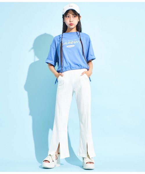 ANAP GｉRL（アナップガール）の「セミフレアパンツ（その他パンツ・キッズ・ブラック/オフホワイト/ブラック×ホワイト・S/XS/M）」の19枚目の写真