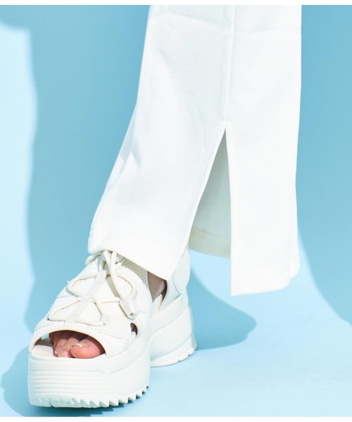 ANAP GｉRL（アナップガール）の「セミフレアパンツ（その他パンツ・キッズ・ブラック/オフホワイト/ブラック×ホワイト・S/XS/M）」の22枚目の写真