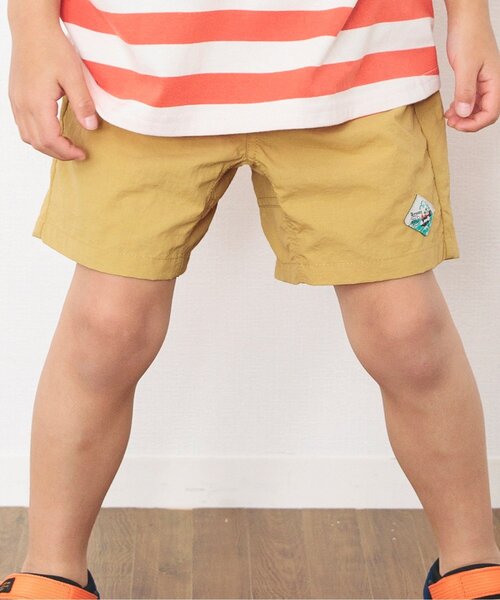 BREEZE（ブリーズ）の「【12色展開/撥水加工】水陸両用 アクティブパンツ_4分丈（その他パンツ・キッズ・レモンイエロー/パープル/ブラウン/ベージュ/オレンジ/グレー/カーキ/マスタード/ブルー/ブラック/レインボー/エメラルド・140/100/130/110/150/90/120）」の9枚目の写真