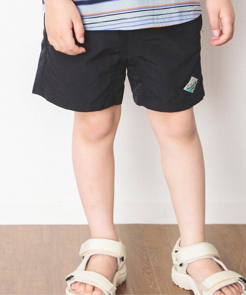 BREEZE（ブリーズ）の「【12色展開/撥水加工】水陸両用 アクティブパンツ_4分丈（その他パンツ・キッズ・レモンイエロー/パープル/ブラウン/ベージュ/オレンジ/グレー/カーキ/マスタード/ブルー/ブラック/レインボー/エメラルド・140/100/130/110/150/90/120）」の2枚目の写真