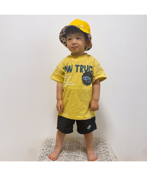 BREEZE（ブリーズ）の「【12色展開/撥水加工】水陸両用 アクティブパンツ_4分丈（その他パンツ・キッズ・レモンイエロー/パープル/ブラウン/ベージュ/オレンジ/グレー/カーキ/マスタード/ブルー/ブラック/レインボー/エメラルド・140/100/130/110/150/90/120）」の13枚目の写真