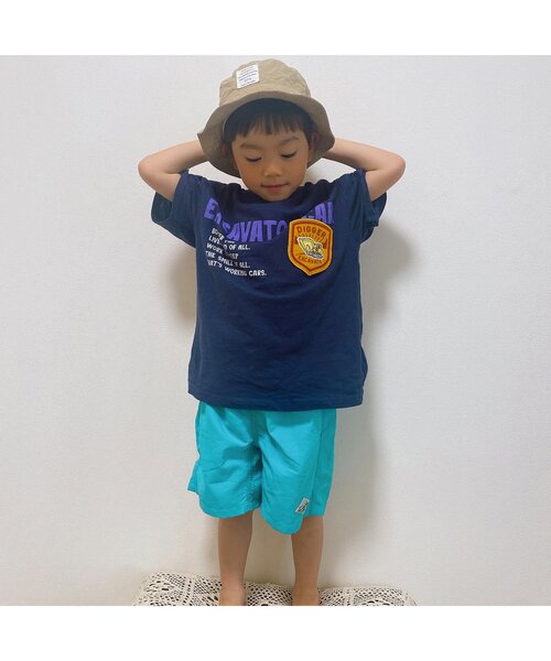 BREEZE（ブリーズ）の「【12色展開/撥水加工】水陸両用 アクティブパンツ_4分丈（その他パンツ・キッズ・レモンイエロー/パープル/ブラウン/ベージュ/オレンジ/グレー/カーキ/マスタード/ブルー/ブラック/レインボー/エメラルド・140/100/130/110/150/90/120）」の14枚目の写真