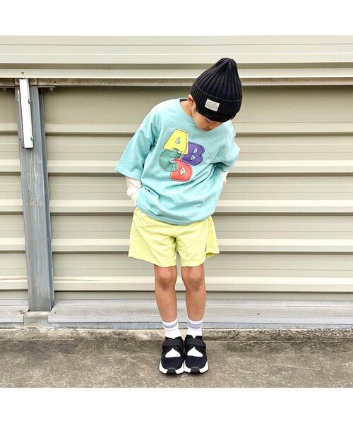 BREEZE（ブリーズ）の「【12色展開/撥水加工】水陸両用 アクティブパンツ_4分丈（その他パンツ・キッズ・レモンイエロー/パープル/ブラウン/ベージュ/オレンジ/グレー/カーキ/マスタード/ブルー/ブラック/レインボー/エメラルド・140/100/130/110/150/90/120）」の16枚目の写真