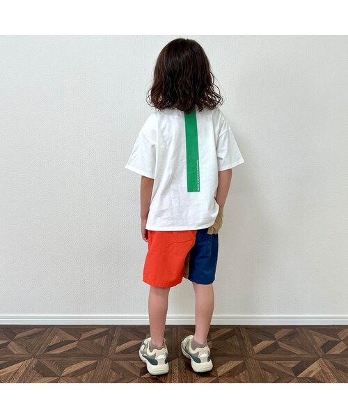 BREEZE（ブリーズ）の「【12色展開/撥水加工】水陸両用 アクティブパンツ_4分丈（その他パンツ・キッズ・レモンイエロー/パープル/ブラウン/ベージュ/オレンジ/グレー/カーキ/マスタード/ブルー/ブラック/レインボー/エメラルド・140/100/130/110/150/90/120）」の20枚目の写真