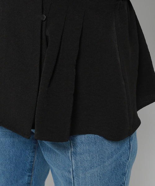 LOWRYS FARM（ローリーズファーム）の「２ＷＡＹカシュクール６分袖　903793（シャツ/ブラウス・レディース・ブラック/グリーン/アイボリー・FREE）」の7枚目の写真
