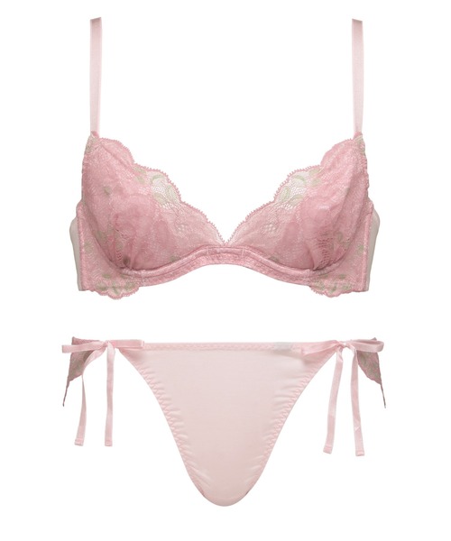 Chut! INTIMATES(シュットインティメイツ)の「イージーステップブラ&ショーツセット (C848)(ブラ&ショーツ・レディース・ライトピンク/グリーン・M1/M2/M3/L1/L2)」の6枚目の写真