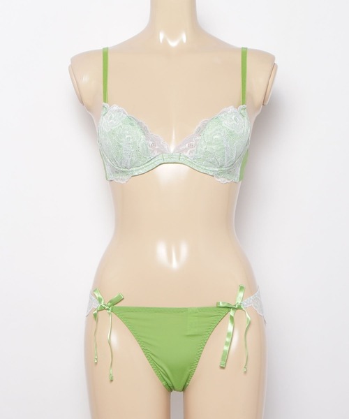 Chut! INTIMATES(シュットインティメイツ)の「イージーステップブラ&ショーツセット (C848)(ブラ&ショーツ・レディース・ライトピンク/グリーン・M1/M2/M3/L1/L2)」の7枚目の写真