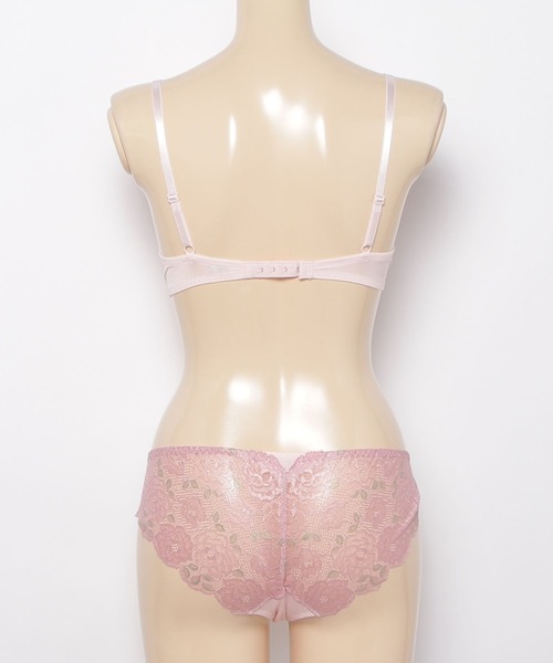 Chut! INTIMATES(シュットインティメイツ)の「イージーステップブラ&ショーツセット (C848)(ブラ&ショーツ・レディース・ライトピンク/グリーン・M1/M2/M3/L1/L2)」の3枚目の写真