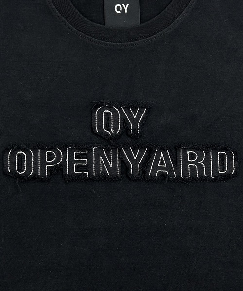 『OY/オーワイ』CUTTING PATCH LOGO CROP/カッティングパッチ ロゴ クロップ 半袖カットソー（Tシャツ/カットソー）｜OY（オーワイ）