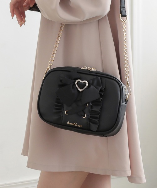 SecretDoor（シークレットドア）の「フリル リボン 編み上げ ハート