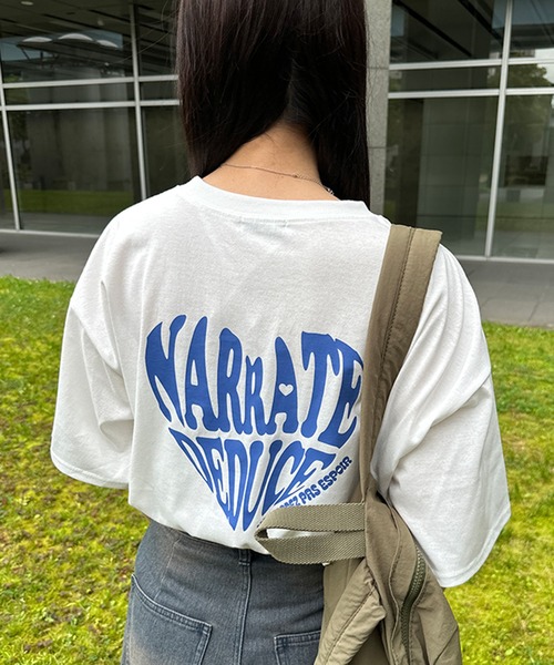 kutir（クティール）の「ハートデザインTシャツ（Tシャツ/カットソー・レディース・ブラック系その他/ブルー/ブラック/イエロー/レッド/ピンク・FREE）」の4枚目の写真