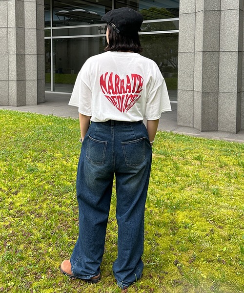 kutir（クティール）の「ハートデザインTシャツ（Tシャツ/カットソー・レディース・ブラック系その他/ブルー/ブラック/イエロー/レッド/ピンク・FREE）」の7枚目の写真