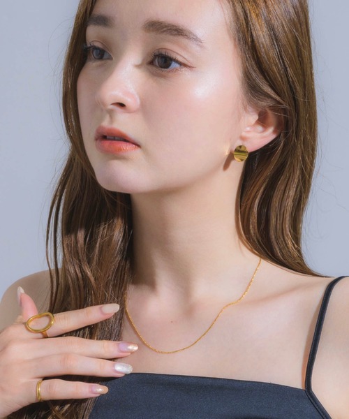 muku(ムク)の「金属アレルギー対応 ミニベンディングピアス/サージカルステンレス/316L(ピアス(両耳用)・レディース・シルバー/ゴールド・FREE)」の10枚目の写真