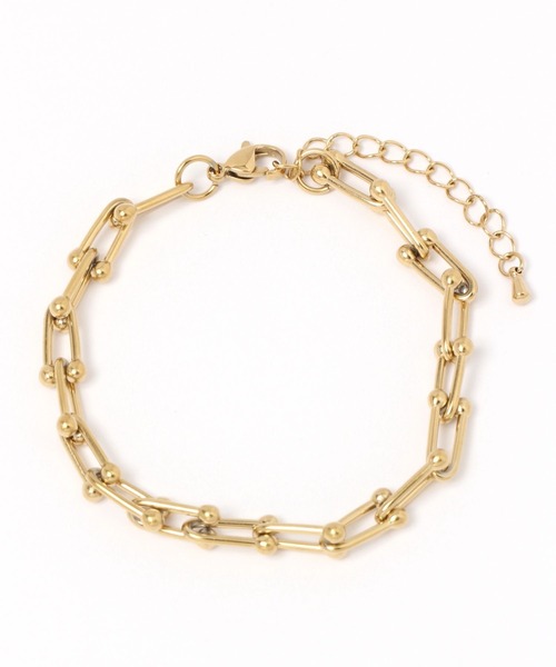 GLOBAL WORK（グローバルワーク）の「UNISEX/ステンレスデザインブレスレット/906968（ブレスレット・レディース・ゴールド/シルバー系その他/シルバー/ゴールド系その他・FREE）」の4枚目の写真