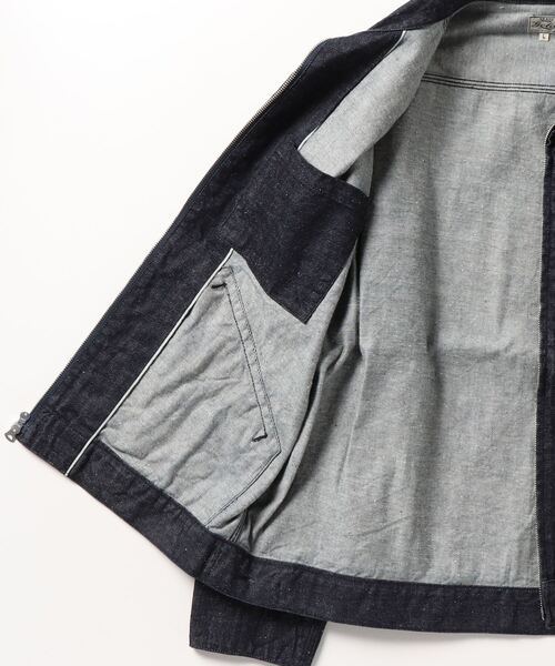 GOLD（ゴールド）の「東洋エンタープライズ GOLD / ゴールド：RECYCLED WASTE SUVIN COTTON YARN 11.5oz. DENIM WORK JACKET：23A-GL15244A[MUS]（デニムジャケット・メンズ・ネイビー・XL/L）」の3枚目の写真