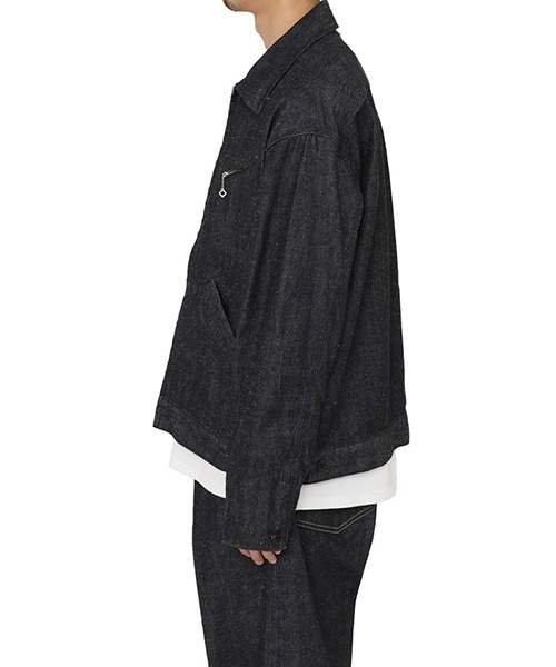 GOLD（ゴールド）の「東洋エンタープライズ GOLD / ゴールド：RECYCLED WASTE SUVIN COTTON YARN 11.5oz. DENIM WORK JACKET：23A-GL15244A[MUS]（デニムジャケット・メンズ・ネイビー・XL/L）」の10枚目の写真