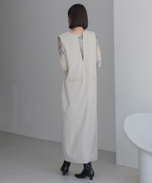 LOWRYS FARM（ローリーズファーム）の「マルチＷＡＹジャンスカ　964159（ワンピース・レディース・グレー/アイボリー/ブラック・FREE）」の4枚目の写真