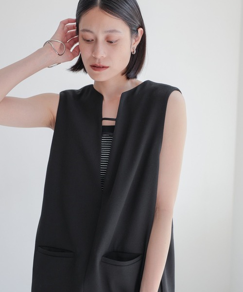 LOWRYS FARM（ローリーズファーム）の「マルチＷＡＹジャンスカ　964159（ワンピース・レディース・グレー/アイボリー/ブラック・FREE）」の9枚目の写真