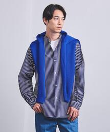【美品】ユナイテッドアローズ トーマスメイソン バンドカラー半袖シャツ L UNITED ARROWS - UNITED ARROWS ユナイテッドアローズ 22SS