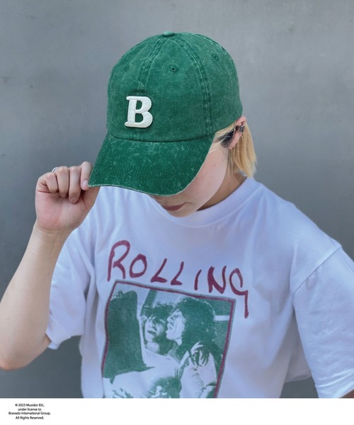 CIAOPANIC（チャオパニック）の「ピグメントイニシャル刺繍キャップ（キャップ・レディース・グリーン/ベージュ/ネイビー/イエロー・FREE）」の7枚目の写真