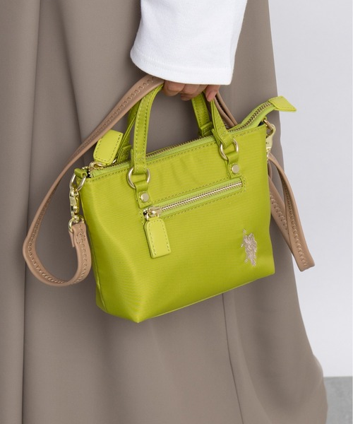 U.S. POLO ASSN.(ユーエスポロアッスン)の「【U.S. POLO ASSN.】リサイクルナイロン ミニトートバッグ USPA-2652(トートバッグ・レディース・ピンク/ライトグリーン/ベージュ/ネイビー/ブラック・FREE)」の20枚目の写真