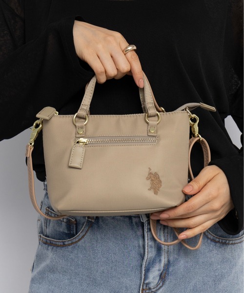 U.S. POLO ASSN.(ユーエスポロアッスン)の「【U.S. POLO ASSN.】リサイクルナイロン ミニトートバッグ USPA-2652(トートバッグ・レディース・ピンク/ライトグリーン/ベージュ/ネイビー/ブラック・FREE)」の13枚目の写真
