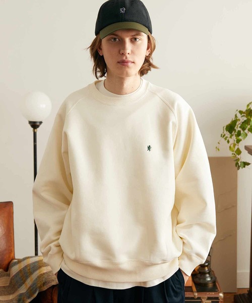 GYMPHLEX（ジムフレックス）の「Gymphlex | クルーネックプルオーバー MEN（スウェット・メンズ・グレー/ダークグリーン/オフホワイト・L/M/S）」の18枚目の写真