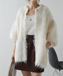 COLLAGE GALLARDAGALANTE | ブークレー起毛カーデ/WEB限定カラー展開(カーディガン/ボレロ)