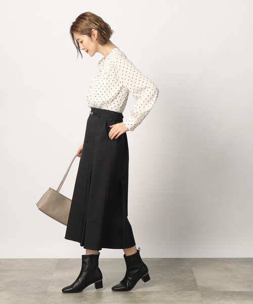 grove（グローブ）の「◆ビット付きベルトでクラシカルムードあるマーメイドスカート（スカート・レディース・ブラック/ブラウン系その他/ダークグリーン・02/03/01/05/04）」の6枚目の写真