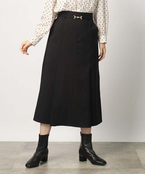 grove（グローブ）の「◆ビット付きベルトでクラシカルムードあるマーメイドスカート（スカート・レディース・ブラック/ブラウン系その他/ダークグリーン・02/03/01/05/04）」の8枚目の写真